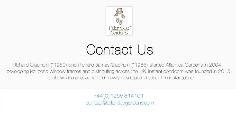 Contact Atlanitca Gardens UK / USA