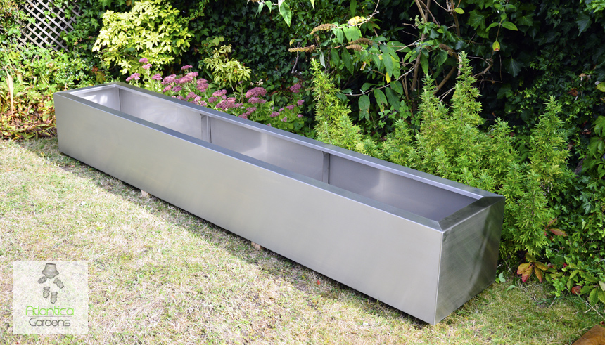 large long thin pond | Stainless steel 3 meters