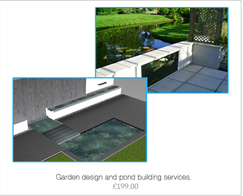 Garden Design services, large koi ponds and lanscaping