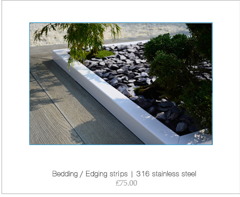 Bedding Planter Edging strips | 316 Stainless Steel