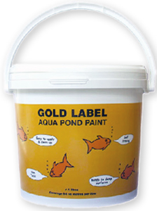 Pond paint gold label aqua